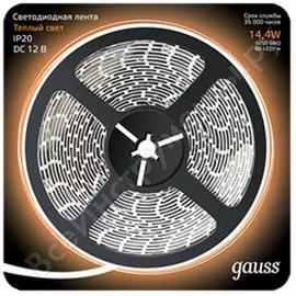 Лента Gauss LED 5050/60-SMD 14.4W 12V DC 312000114