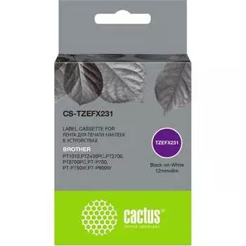 Ленточный картридж для brother 1010/1280/1280vp/2700vp Cactus tze-fx231 CS-TZEFX231