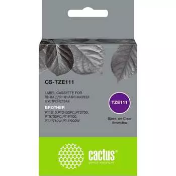 Ленточный картридж для brother 1010/1280/1280vp/2700vp Cactus tze-111 CS-TZE111