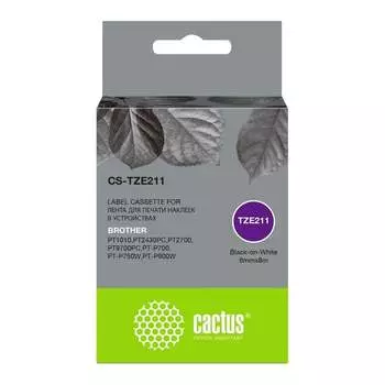 Ленточный картридж для brother 1010/1280/1280vp/2700vp Cactus tze-211 CS-TZE211