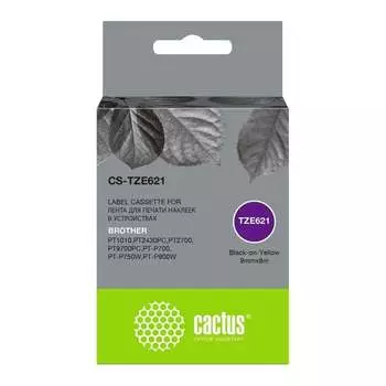 Ленточный картридж для brother 1010/1280/1280vp/2700vp Cactus tze-621 CS-TZE621