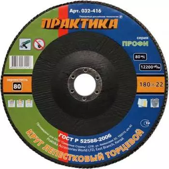 Лепесковый торцевой круг ПРАКТИКА 032-416