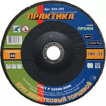 Лепесковый торцевой круг ПРАКТИКА 032-393