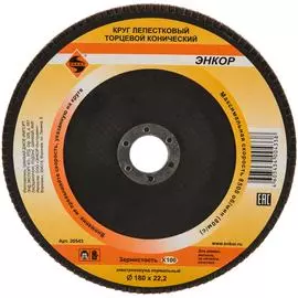 Лепестковый торцевой круг Энкор 20543