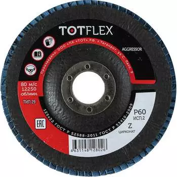 Лепестковый торцевой круг TOTFLEX AGGRESSOR 4631166199589