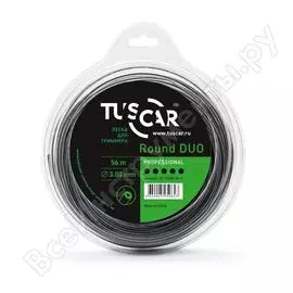 Леска для триммера TUSCAR Round DUO Professional 10112530-56-1
