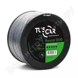 Леска для триммера TUSCAR Round DUO Professional 10112530-168-4
