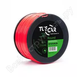 Леска для триммера TUSCAR Round Professional 10111524-262-4