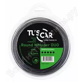 Леска для триммера TUSCAR Round Whisper DUO Professional 10172527-69-1