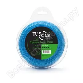 Леска для триммера TUSCAR Square Twist DUO Premium 10142430-37-1