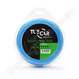Леска для триммера TUSCAR Square Twist DUO Premium 10142430-10-1