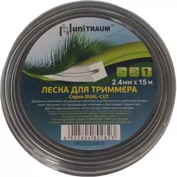 Леска для триммера UNITRAUM UN-DCS24B15
