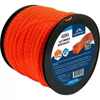 Леска для триммера VERTEX vertextools YK-222-2.7-340