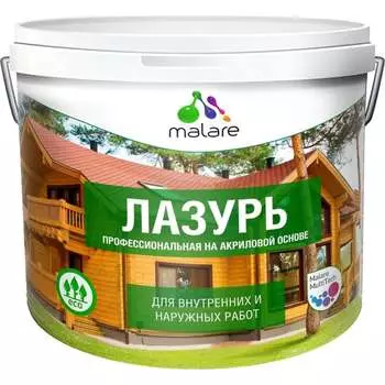 Лессирующая акриловая лазурь-антисептик для дерева MALARE 2036770723816