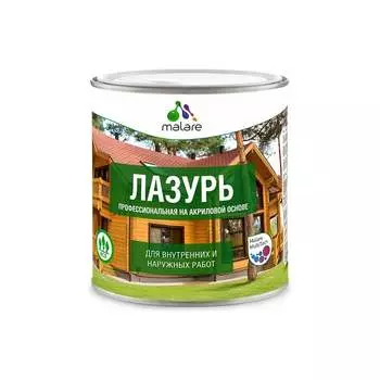 Лессирующая акриловая лазурь-антисептик для дерева MALARE 2036770723939