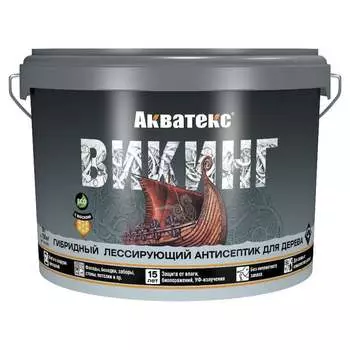 Лессирующий антисептик для дерева АКВАТЕКС Викинг 65094 272534