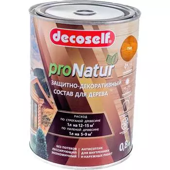 Лессирующий антисептик для дерева Pufas Decoself тов-200289