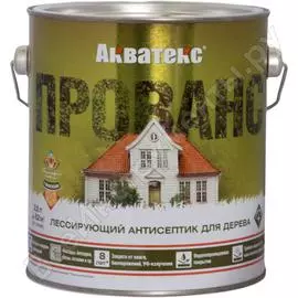 Лессирующий антисептик для древесины АКВАТЕКС Прованс 205714