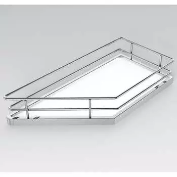 Левая корзина угловой фасад Hafele