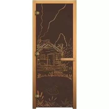 Левая стеклянная дверь Везувий