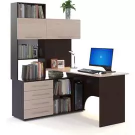 Левый компьютерный стол СОКОЛ КСТ-14Л КСТ14ЛВ5б5