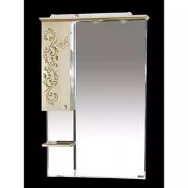 Левый зеркальный шкаф Misty Бабочка-75 Л-Баб04075-033СвЛ