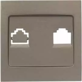 Лицевая панель 1-местной розетки EKF PROxima Валенсия ESK01-L-035-40