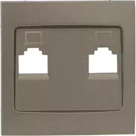 Лицевая панель 2-местной розетки EKF PROxima Валенсия ESK02-L-035-40