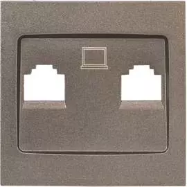 Лицевая панель 2-местной розетки EKF PROxima Валенсия ESK02-L-035-60