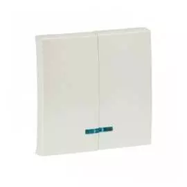 Лицевая панель двухклавишного выключателя EKF PROxima Валенсия ESV10-L-123-50