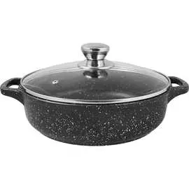 Литая жаровня Традиция готовить с любовью Гранит ТГ9283