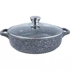 Литая жаровня Традиция готовить с любовью Мрамор ТМ9243