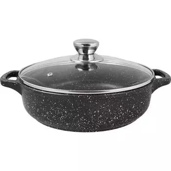 Литая жаровня Традиция готовить с любовью Гранит ТГ9243