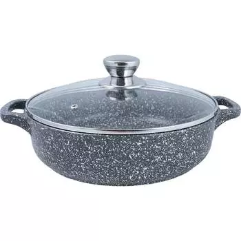 Литая жаровня Традиция готовить с любовью Мрамор ТМ9263