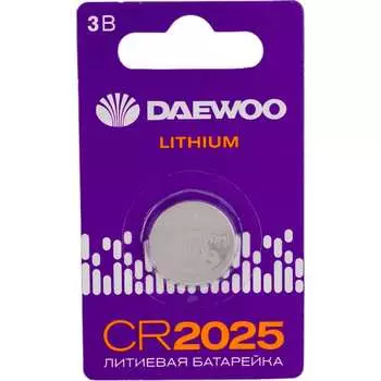 Литиевая батарейка DAEWOO CR2025 Lithium BL-1 5034143