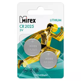 Литиевая батарея Mirex 23702-CR2025-E2