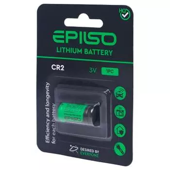 Литиевые элементы питания Epilso cr2 EPB-CR2-1BC