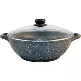 Литой казан Традиция готовить с любовью Мрамор ТМ0283