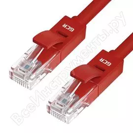 Литой lan кабель gcr для интернета, 1.0m, красный vivlnic04-1.0m