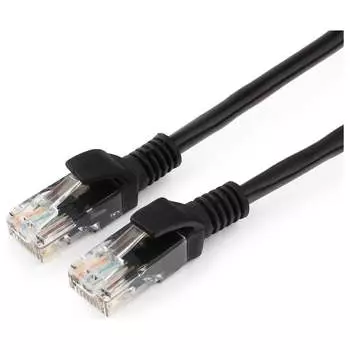 Литой многожильный патч-корд Гарнизон CCA light UTP PC-UTP-5e-5-BK