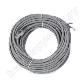 Литой многожильный патчкорд tv-com utp категории 5е 15м серый np511-15m np511-15