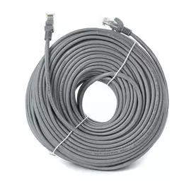Литой многожильный патчкорд tv-com utp категории 5е 50м серый np511-50m np511-50