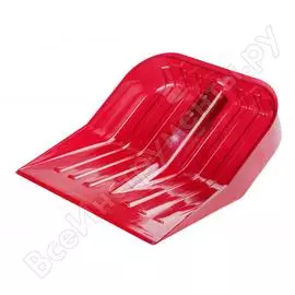 Лопата для снега репка поликарбонат, красная, без черенка м7242 15460