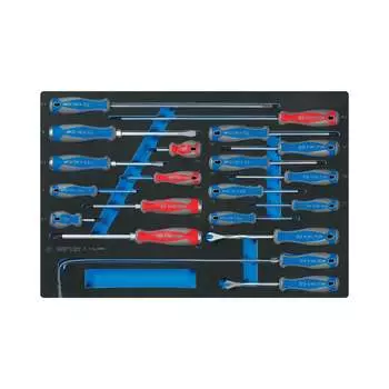 Ложемент для набора отверток, съемник клипс и гибкий магнит 9-31920MRV KING TONY 85819532B