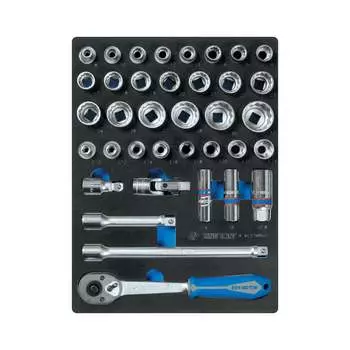 Ложемент для набора торцевых головок 1/2" с принадлежностями 9-4037MRV01 KING TONY 85820532B01