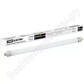 Линейная люминесцентная лампа TDM ЛЛ-12/6Вт, T4/G5, 6500К SQ0355-0002
