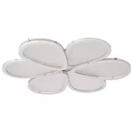 Люстра bayerlux с пду 74663/6 led 105вт 3000-6000к диммер бело-прозрачный 50х50х6 см 5073797