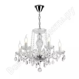 Люстра rivoli 1002206 riccio p6 cr 6хe14 40w б0037768