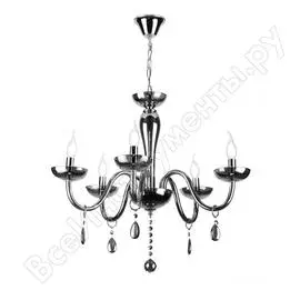 Люстра rivoli 1005205 fumoso p5 cr 5хe14 40w б0037775