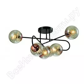 Люстра rivoli 1016206 altare p6 черный е14х6 40w б0044787